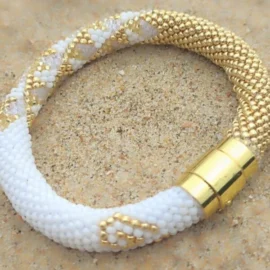Golden Hour Crochet Bracelet